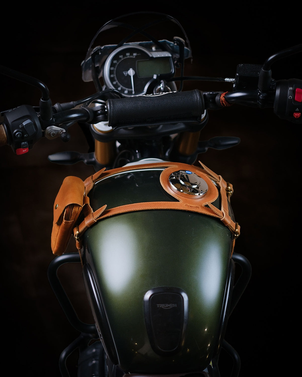 Tank Strap Crafted to Fit Triumph 400