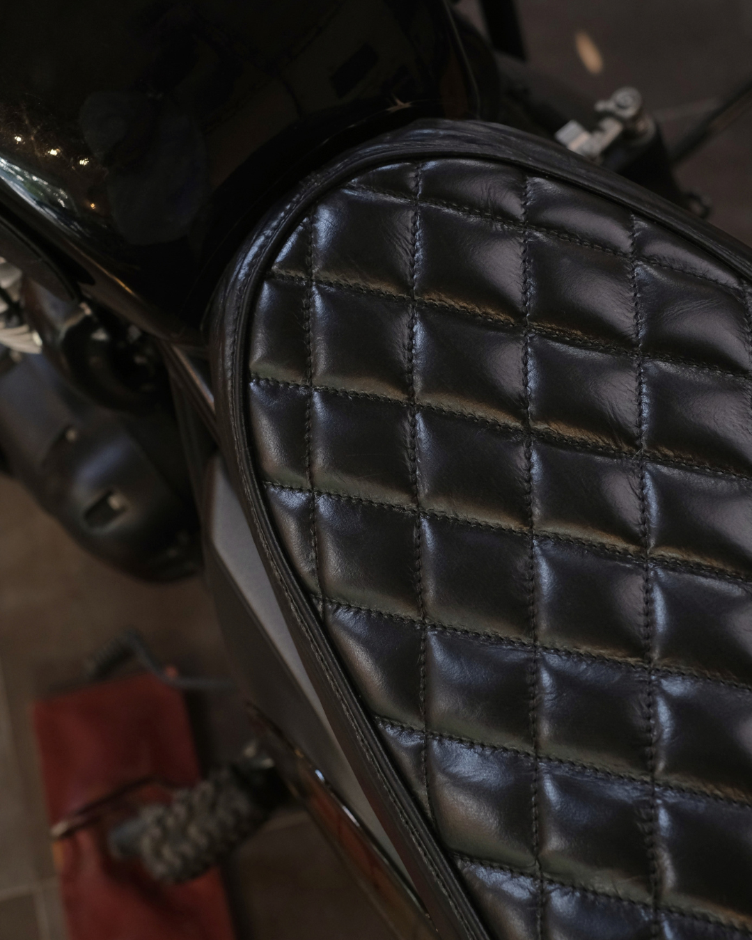 Leather Seat Cover For Royal Enfield Bear 650