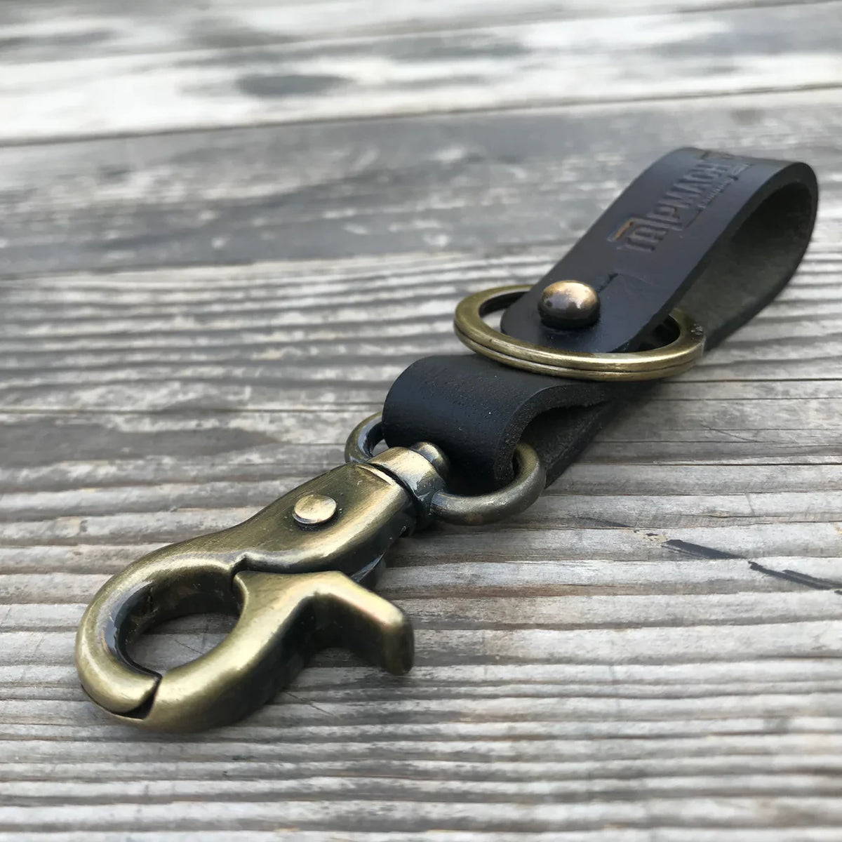 Key Fob With Antique Gold