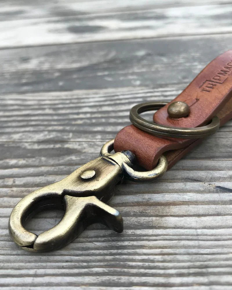 Key Fob With Antique Gold